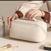 Kosmetyczka Damska Duża Organizer Na Kosmetyki 5 Przegródek Biały