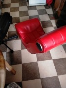 Fotel bujany multimedialny skóra