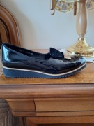 Mokasyny lakierki czarne