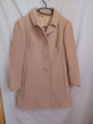 Brązowy płaszcz jesienny zimowy 34/XS