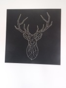 Obraz geometryczny Jeleń na płótnie szyty 56 x 56,5 ZOBACZ 