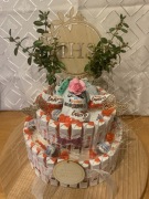 Tort Kinder I Komunia Święta dziewczynka