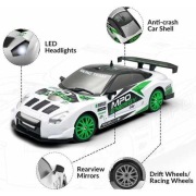 Racent model samochodu Drift King biały 1/24 4wd - silnik szczotkowy