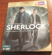 SHERLOCK SERIA 2 DVD 3 FILMY STAN IDEALNY + GRATIS