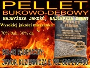 Pellet 25zl worek SKŁAD fabryczny, dębowo-bukowy, lider wśród pelletu.