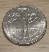 2 zł Ateny Atlanta 100 lat nowożytnych igrzysk 1995 bardzo piękny stan