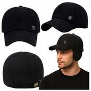 Czapka zimowa ciepła męska z daszkiem nauszniki uszatka ocieplana pilotka