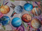 Drewniane podkładki pod kubki planety