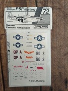 Techmod P-51D, kalkomania vintage, 1/72