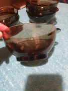 Bulionówki miseczki duralex 6 szt komplet arcoroc brązowe +prezent