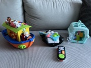 Zestaw 4 zabawek. Arka Noego, Panda Link Squad, Pets Transporter Sorter