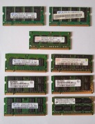 Zestaw 9 kości RAM DDR2 - Samsung, Micron, Hynix