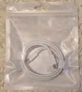 Kabel USB-C do USB-C – Biały Oplot (1 metr)