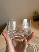 Kryształowe deserowe miseczki, salaterki PRL 4 sztuki