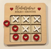 Walentynkowe Kółko i Krzyżyk | Walentynki | Prezent na Walentynki | Gra