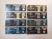 Stare metalowe tabliczki znamionowe PZL WOLA