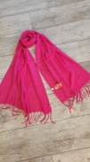 Viskoze Vogue scarf szalik gładki różowy nowy 