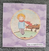 Kartka urodzinowa ręcznie robiona mały książę 