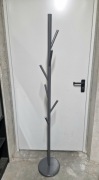 Stojak wieszak na ubrania szary 172 cm