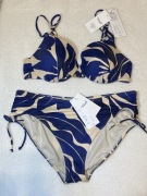 NOWY! strój kąpielowy Triumph Summer Allure 44C/46 beż, ciemnoniebieski