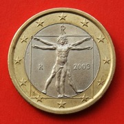 1  Euro  2003 r  -  Włochy  -  obiegowe     stan !!!