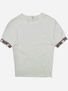 Biała koszulka moschino logo retro vintage boxy nike adidas armani 90s