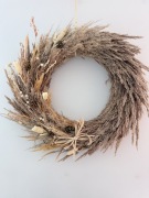 Ręcznie wykonany  wianek z suszu – styl BOHO 35 cm