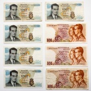 Belgia 20 i 50 franków 1964-66 P.138-139  Zestaw 8 sztuk