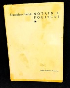 Stanisław Piętak - Notatnik Poetycki [egzemplarz okazowy]