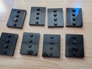 Lego płytka 88646 3x4 17836 czarna pod figurki 