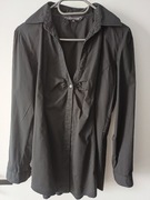 ClockHouse, Czarna koszula damska na długi rękaw w bardzo dobrym stanie, M