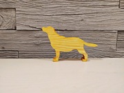 Pies z drewna ; Figurka z drewna ; Labrador 