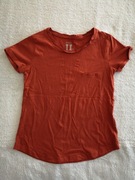 Ruda bluzka z krótkim rękawem Basic U 146 - 152 jak nowa