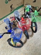 Rowerek 16 cali niebiesko zielony czerwony LXTX 