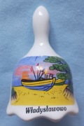 Dzwonek ceramiczny z Polski - pamiątka z Władysławowa