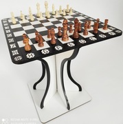 STOLIK SZACHOWY, KAWOWY, SZACHY DZIECI PREZENT GRA