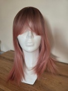 Peruka Sombre Brązowo-Różowa (40 cm)