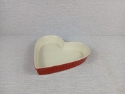 Ceramiczna miseczka na przekąski w formie serca Szkliwiona