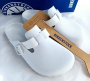 Białe klapki chodaki Birkenstock Boston EVA rozmiar 37
