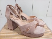 skórzane sandały na słupku Anna Field roz. 43 wkładka 27,5 cm nowe