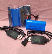 2-pak 7,4 V 1800mAh akumulator litowo-jonowy+ładowarki