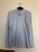 Koszula Timberland Slim Fit L błękitna klasyczna premium