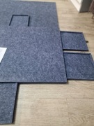 Mata filcowa z 6 przegródkami do układania puzzli 500, 1000 elementów