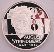 Szwecja 20 ECU 1996 August Strindberg – srebro 925 Proof – 27,03 g / 36 mm