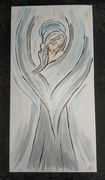 Anioł obraz na płótnie...canvas...51x25x2 cm
