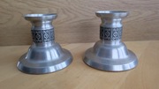 2 świeczniki norweskie, a la stare srebro wikingów