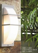 Lampa ścienna ogrodowa zewnętrzna kinkiet Anadia srebrna Italux 5361