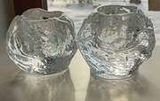 Komplet 2 świeczników  SNOW BALL projekt Ann Warff 1973 r.