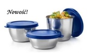 STALOWE MISECZKI 3szt ZESTAW TUPPERWARE