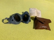 Okulary przeciwpyłowe Wehrmacht Schutzbrille w etui + instrukcja